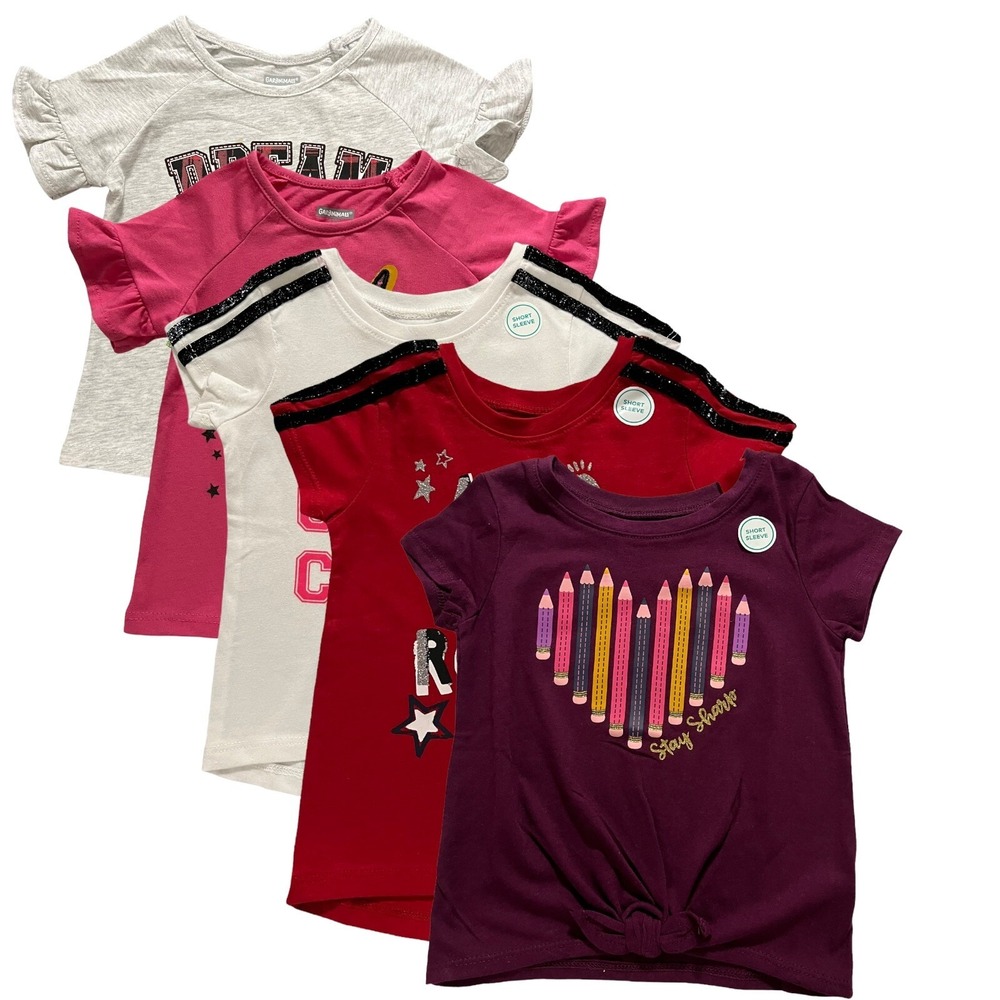 Garanimals Baby Girls Tops T-Shirts Size 12 Months Multicolor Lot of 5 items